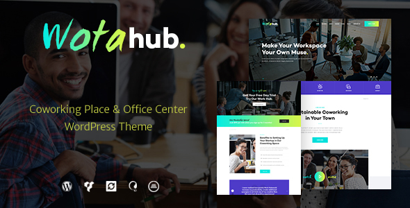 WotaHub | Coworking Space WordPress Theme Logo